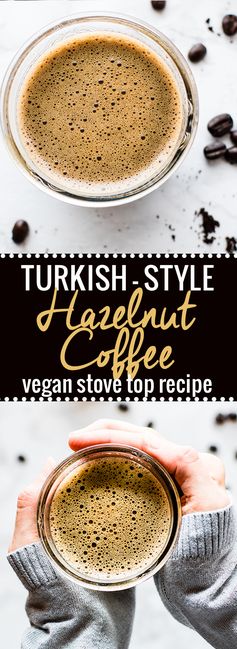 Turkish Style Vegan Hazelnut Coffee (Gluten Free