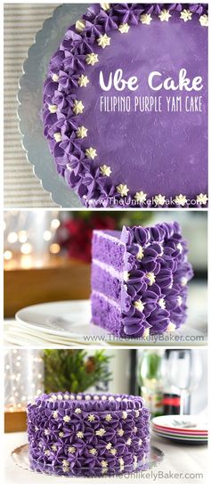 Ube Cake (Filipino Purple Yam Cake