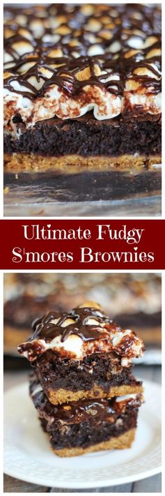 Ultimate Fudgy S'mores Brownies