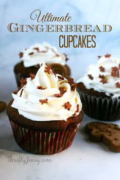 Ultimate Gingerbread Cupcakes