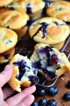 Vanilla Blueberry Muffins