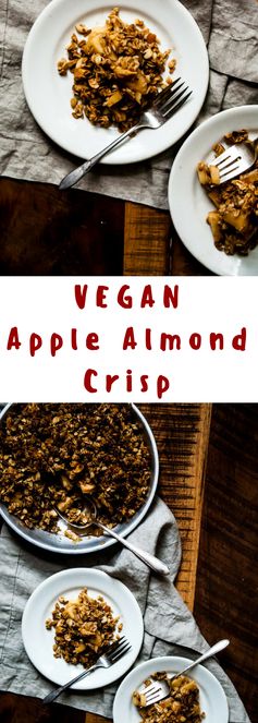 Vegan Apple Almond Crisp