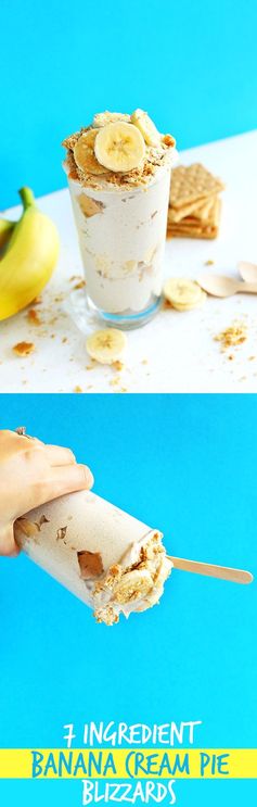 Vegan Banana Cream Pie Blizzards