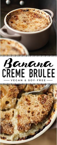 Vegan Banana Creme Brûlée