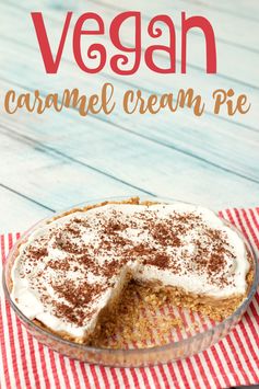 Vegan Caramel Cream Pie