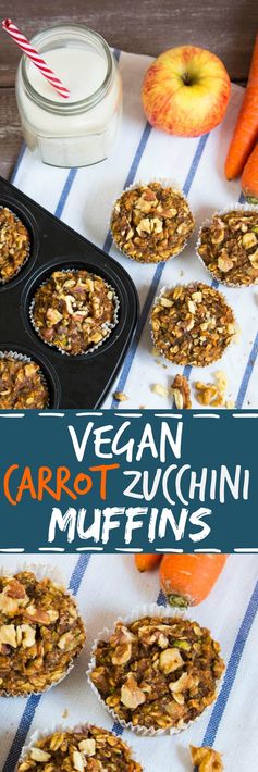 Vegan Carrot Zucchini Muffins