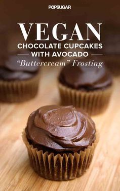 Vegan Chocolate Cupcakes With Avocado 