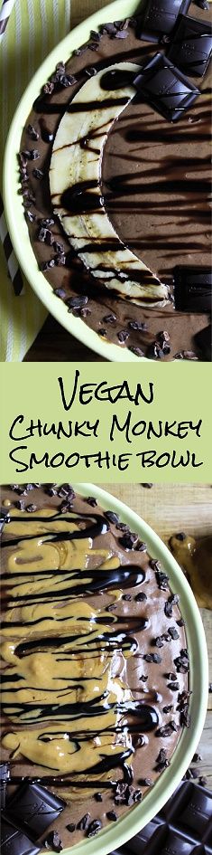 Vegan Chunky Monkey Smoothie Bowl