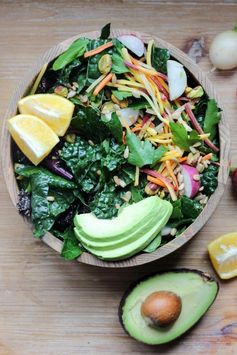 Vegan Detox Salad & Cilantro Tahini Dressing