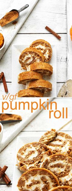 Vegan Gluten Free Pumpkin Roll