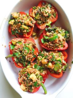 Vegan Italian Stuffed Peppers