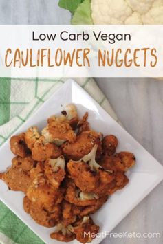 Vegan Low Carb Cauliflower Nuggets