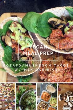 Vegan Meal Prep: Potato & Mushroom Tacos