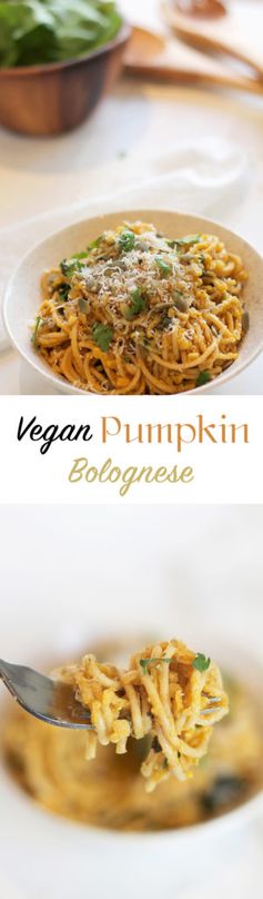 Vegan Pumpkin Bolognese