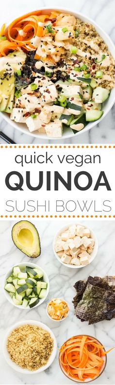 Vegan Quinoa Sushi Bowls