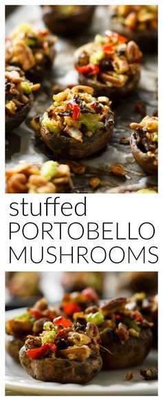 Vegan Stuffed Portobello Mushrooms