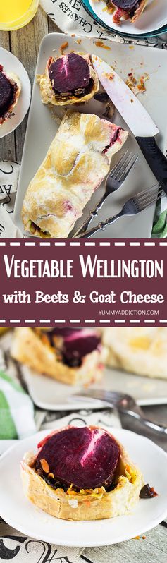 Vegetable Wellington with Beets & Goat Cheese