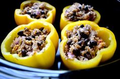 Vegetarian Crockpot Stuffed Peppers