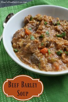 Veggie-Packed Beef Barley Soup