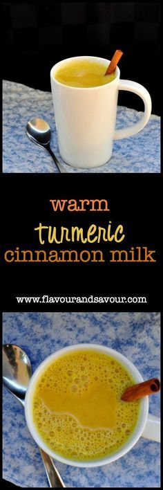 Warm Turmeric Cinnamon Milk