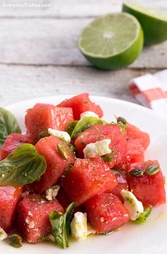 Watermelon Basil Salad