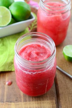 Watermelon Strawberry Lime Slushie