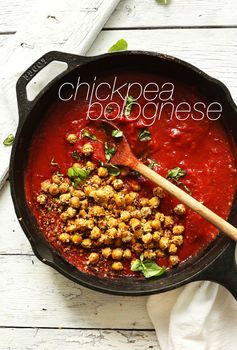 Weeknight Chickpea Bolognese