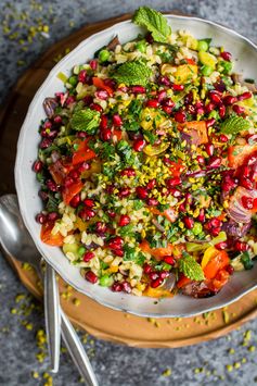 Wheat Berry Risotto with Winter Roasted Vegetables