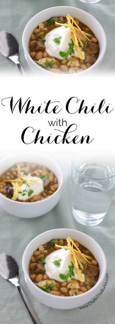 White Chili with Chicken ( and mushrooms! 