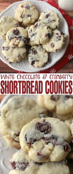 White Chocolate & Cranberry Shortbread