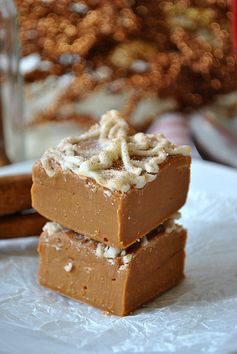 White Chocolate Cinnamon Sugar Fudge