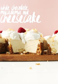 White Chocolate Macadamia Nut Cheesecake