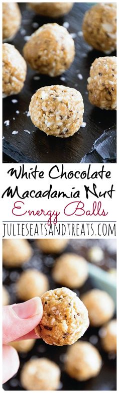 White Chocolate Macadamia Nut Energy Balls