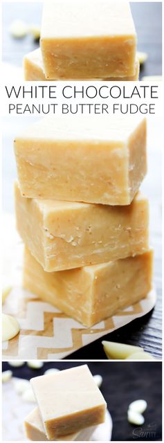 White Chocolate Peanut Butter Fudge