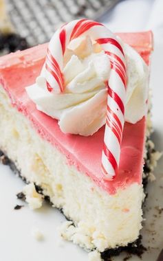 White Chocolate Peppermint Cheesecake