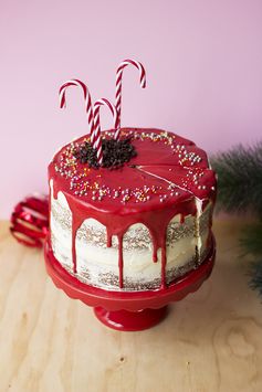 White Chocolate Peppermint Holiday Cake + GIVEAWAY