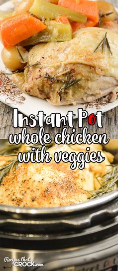 Whole Chicken with Vegetables- Electric Pressure Cooker