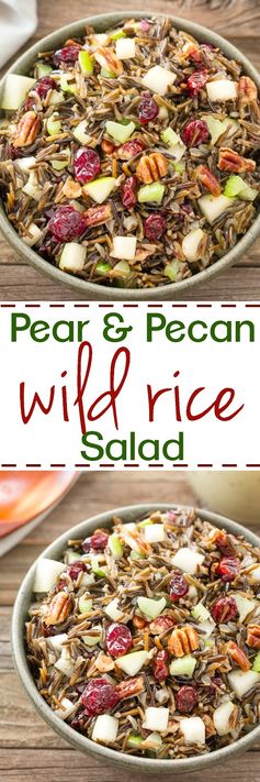 Wild Rice Pear Pecan Salad