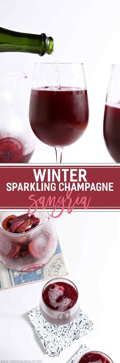 Winter Sparkling Champagne Sangria