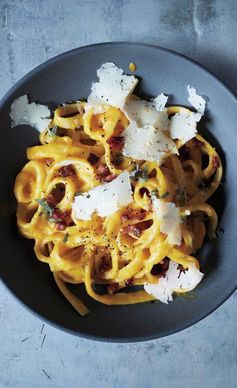 Winter Squash Carbonara with Pancetta and Sage