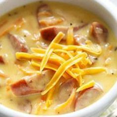 Wisconsin Brats and Beer Cheddar Chowder