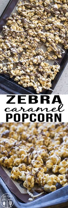 Zebra Caramel Popcorn