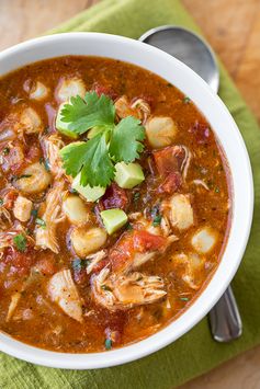 Zesty Mexican Chicken Stew with Sweet Hominy