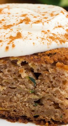 Zucchini Cake with Brown Sugar Cream Cheese Frosting