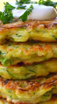 Zucchini Gouda Fritters