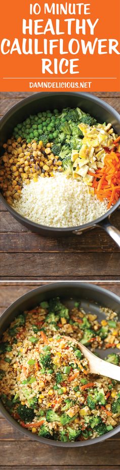 10 Minute Healthy Cauliflower Rice