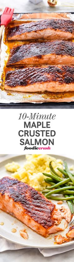 10-Minute Maple-Crusted Salmon