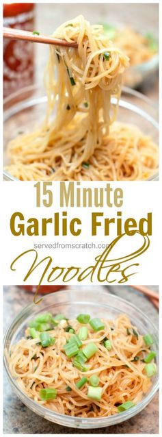 15 Minute Garlic Fried Noodles