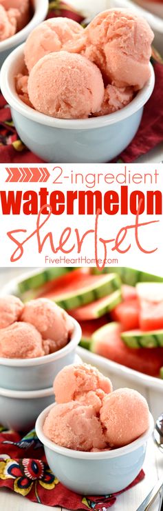 2-Ingredient Watermelon Sherbet