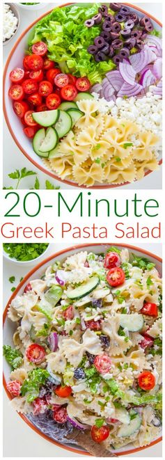 20-Minute Greek Pasta Salad